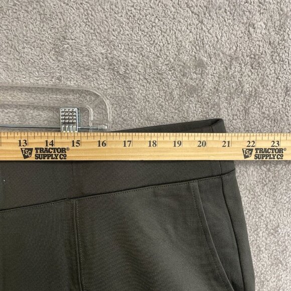 NEW Matty M Women's Plus Size 2X Olive Green Stretch Straight Pants - Picture 3 of 8